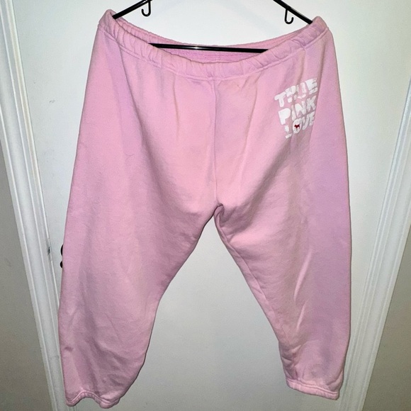Vintage Y2K PINK Victoria's Secret Pink Jogger Sweatpants - Picture 1 of 7